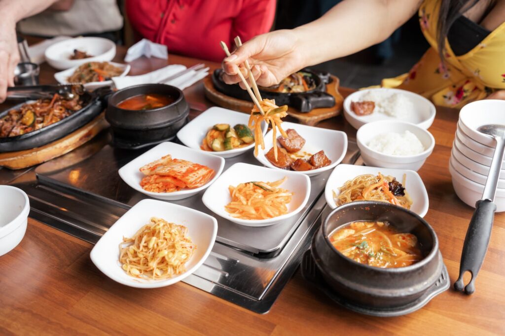 Delicious food served at Dae Bak Bon Ga