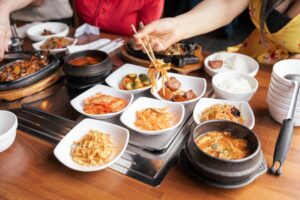 Delicious food served at Dae Bak Bon Ga